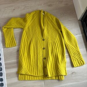 Moth Vibrant Yellow Women's Cardigan Sweater